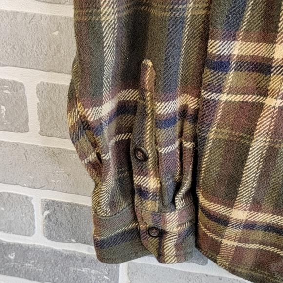 Orvis Vintage Heavy Fishing Outdoor 100% Cotton Flannel Men's See Measurements - Picture 5 of 12